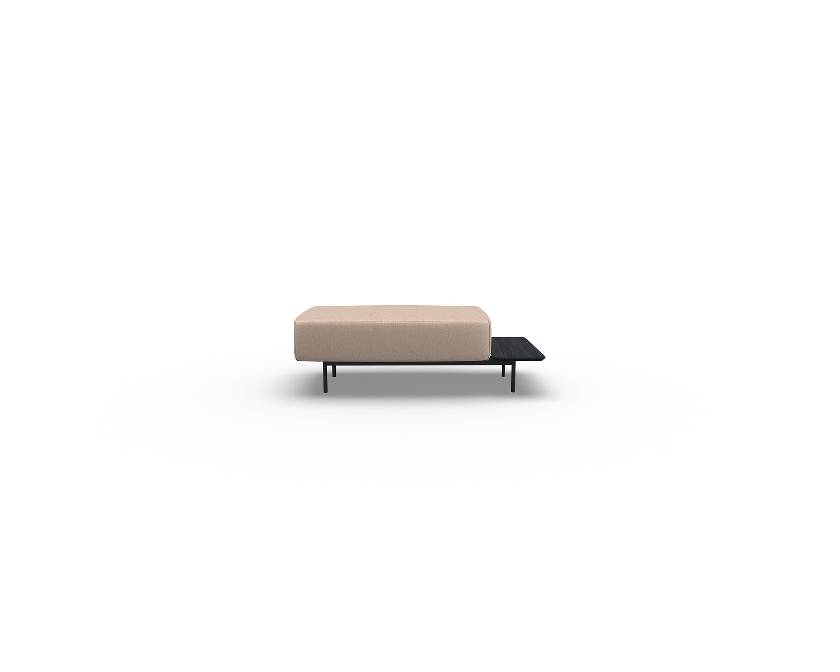 Noon Sofa Ottoman with Right Shelf